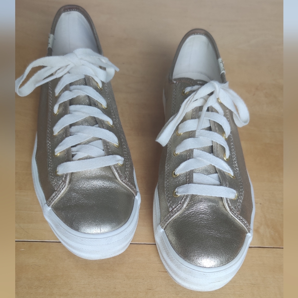 Keds Shimmering Gold Sneakers Genuine Leather